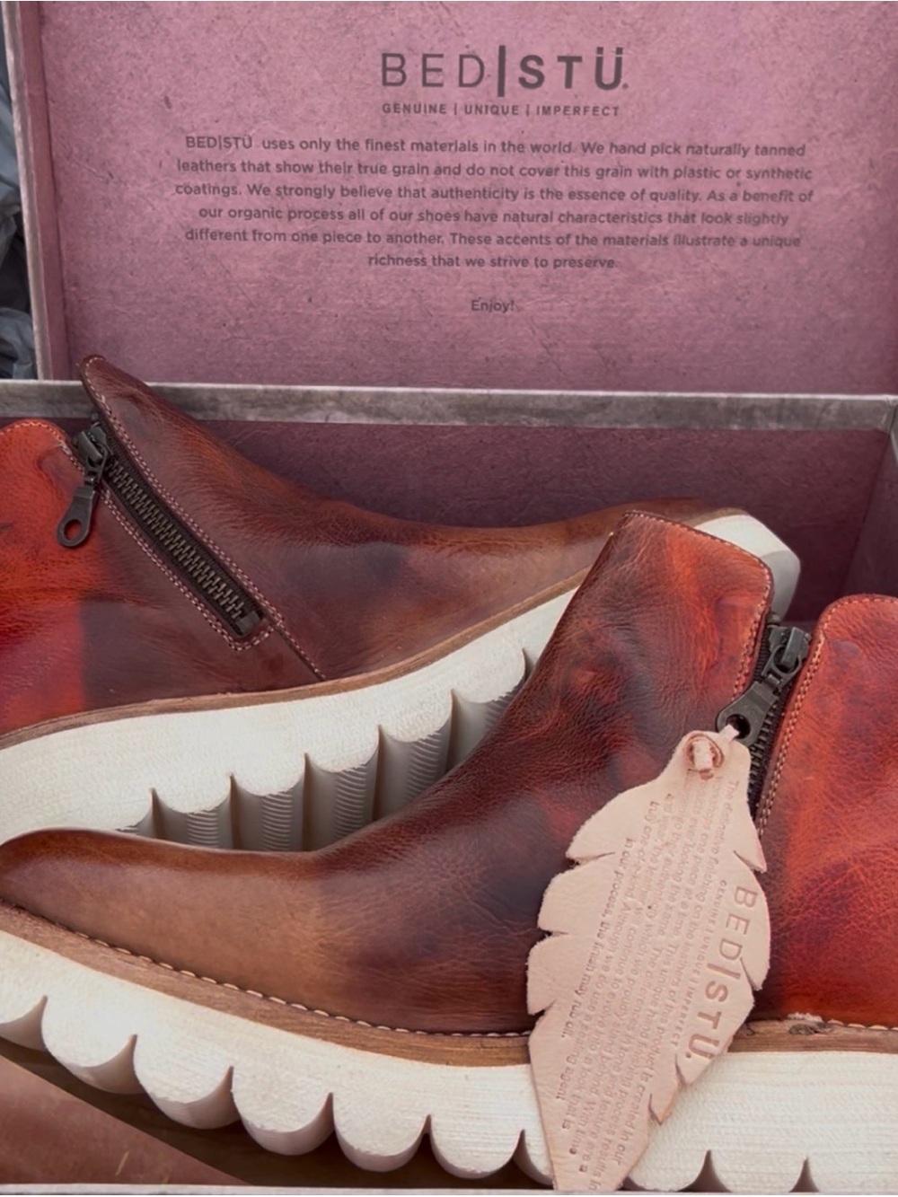 Bed Stu, 9.5, Lydyi Boots, Desert Sunset, Limited Edition, Leather, NEW in BOX
